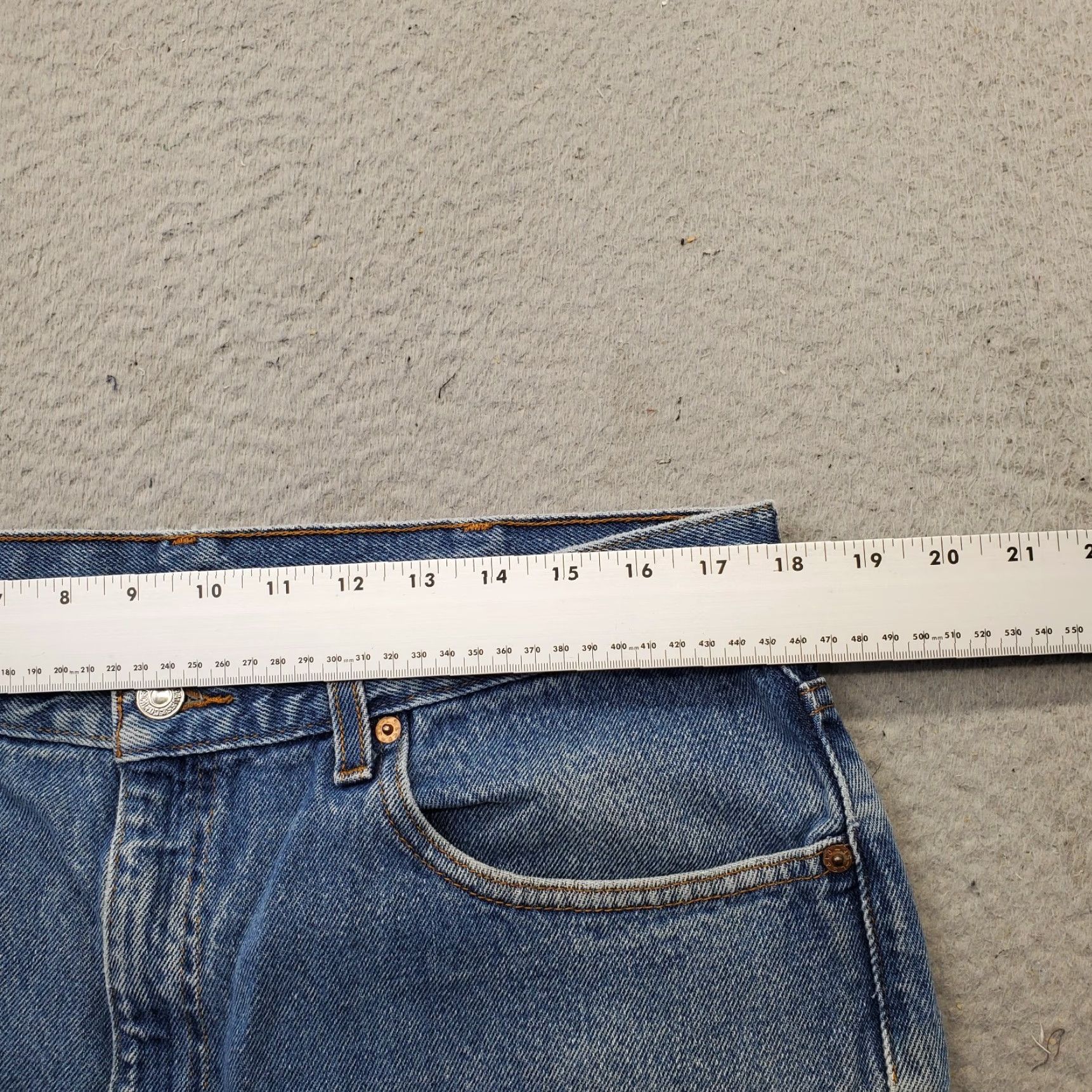 Levi's Levi's 505 Jeans Mens 38x29 Blue Denim Medium Wash Straight Leg Regular Fit Casual Size US 38 / EU 54 - 6 Thumbnail
