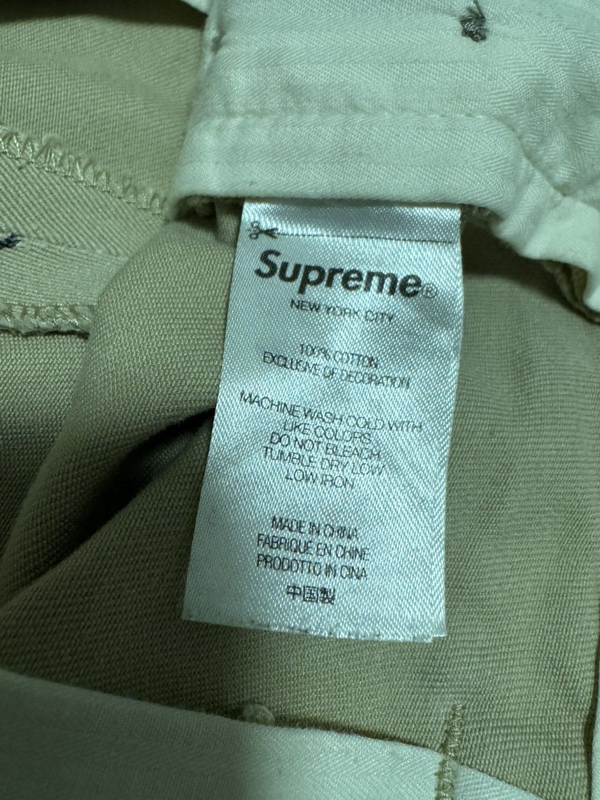 Supreme Supreme Gonz Poems Chino Pant "Khaki" Size US 32 / EU 48 - 5 Thumbnail