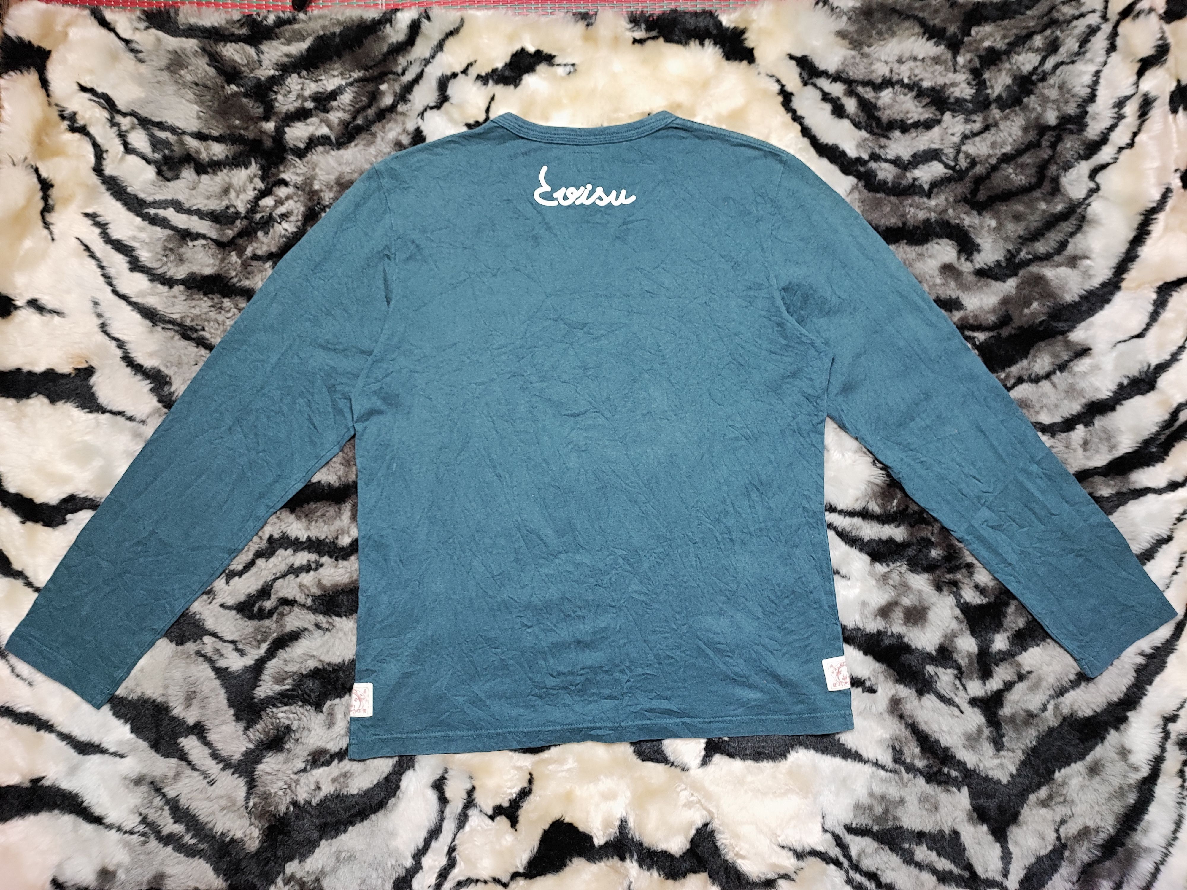 Evisu Evisu Japan Long Sleeve T-shirt Big Logo Size US L / EU 52-54 / 3 - 3 Thumbnail