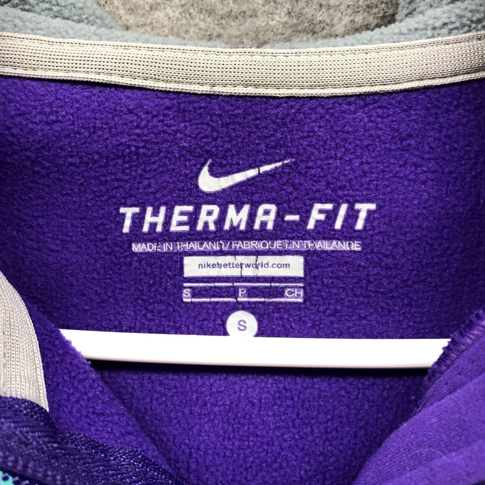 Nike Nike Therma-FIT Full-Zip Hoodie Mens Purple Just Do It Graphic 100% Polyester S Regular Womens? Size US S / EU 44-46 / 1 - 3 Thumbnail