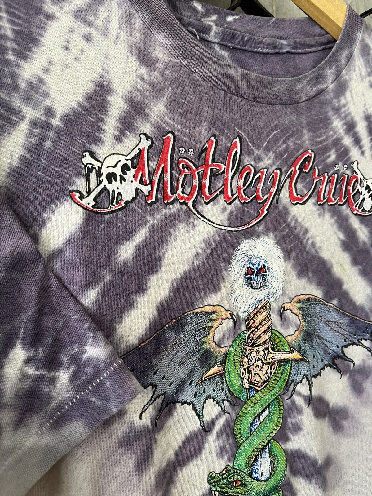 Band Tees × Vintage RARE Vintage Motley Crue 80s Band T-Shirt Size US L / EU 52-54 / 3 - 4 Thumbnail