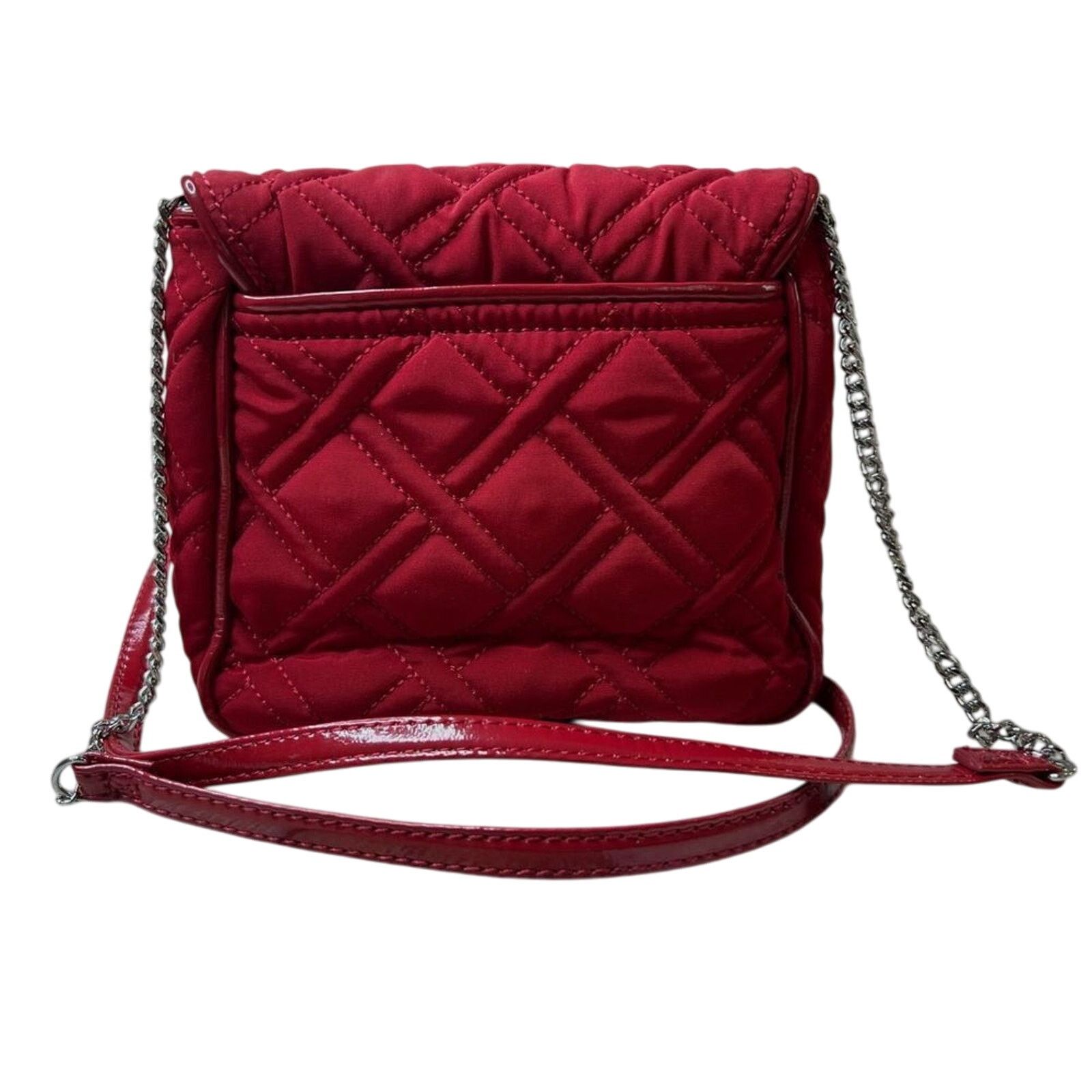 Vera Bradley Vera Bradley Tango Red Microfiber Chain Crossbody Handbag Size ONE SIZE - 5 Thumbnail