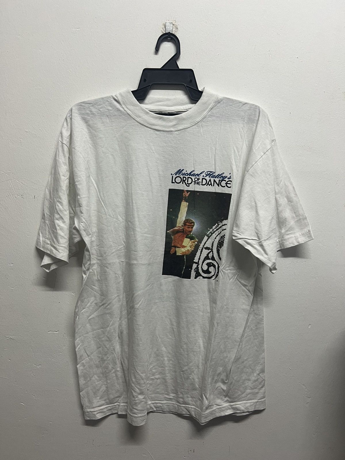 image of Art x Vintage 90’S Lord Of Dance Michael Flatley’S Shirt in White, Men's (Size XL)