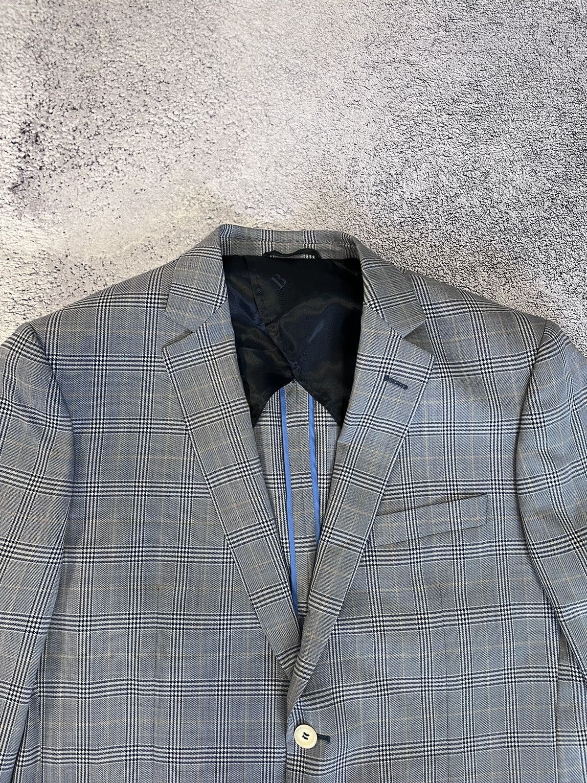 Balmain Balmain Paris Men’s Blazer Jacket Striped Wool Gray Slim Fit Size 52R - 2 Thumbnail
