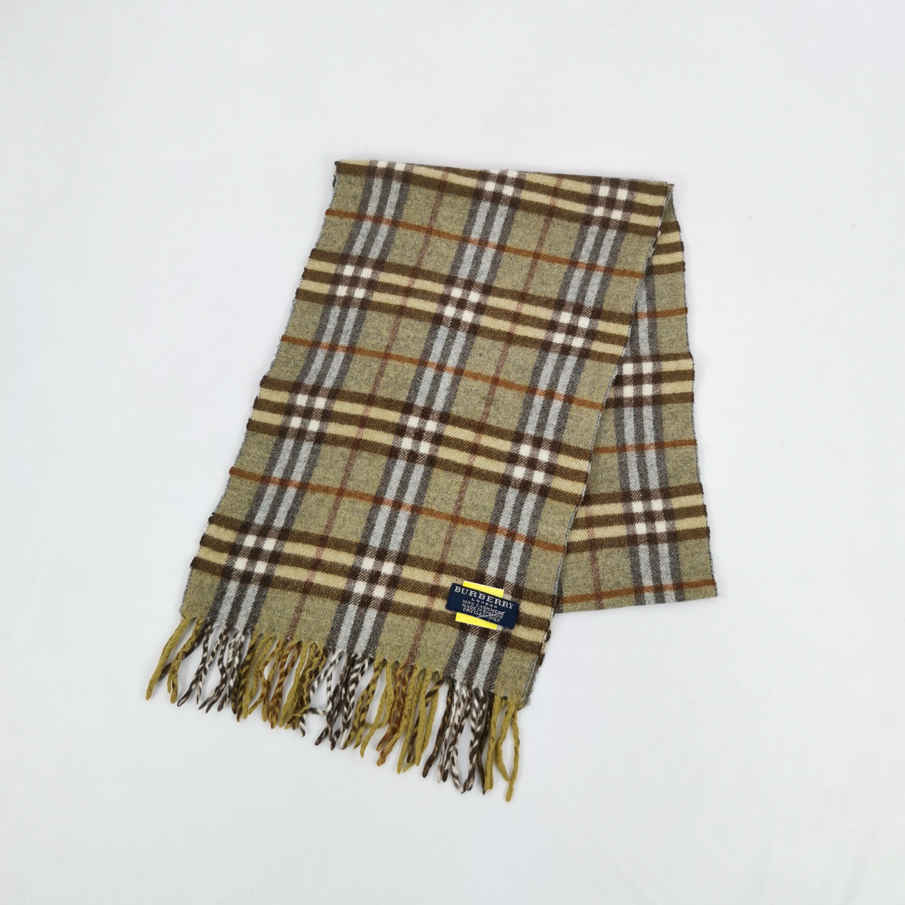 Japanese Brand Vintage Burberry Scarf Muffler Cashmere Scarves Size ONE SIZE - 3 Thumbnail
