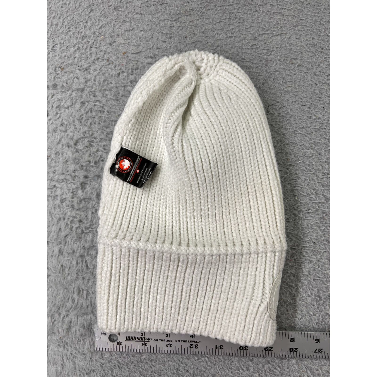Vintage Canada Weather Gear Beanie Women's One Size White Knit 100% Acrylic Ski Hat/Cap Size ONE SIZE - 5 Thumbnail