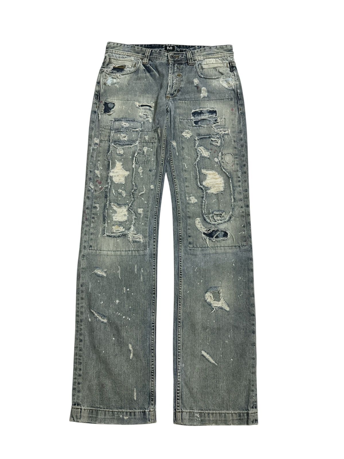 Dolce & Gabbana Distressed Dolce Gabbana Jeans Rick Owens Amiri Goa Lgb Size US 32 / EU 48 - 1 Thumbnail