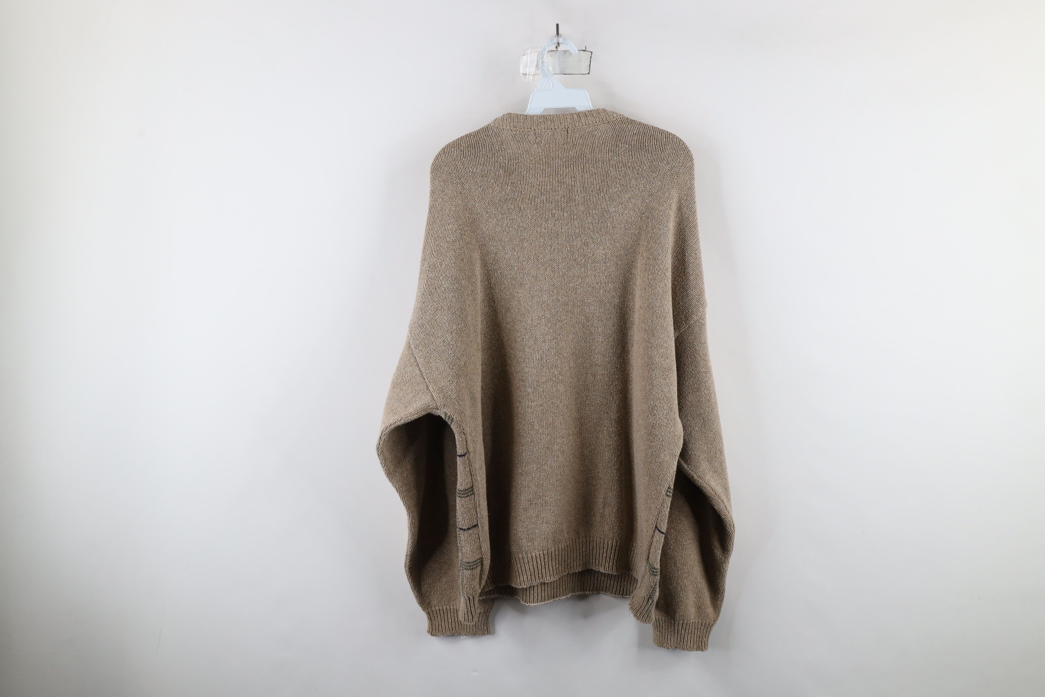 Vintage Vintage 90s Streetwear Striped Knit Crewneck Sweater USA Size US XL / EU 56 / 4 - 9 Thumbnail
