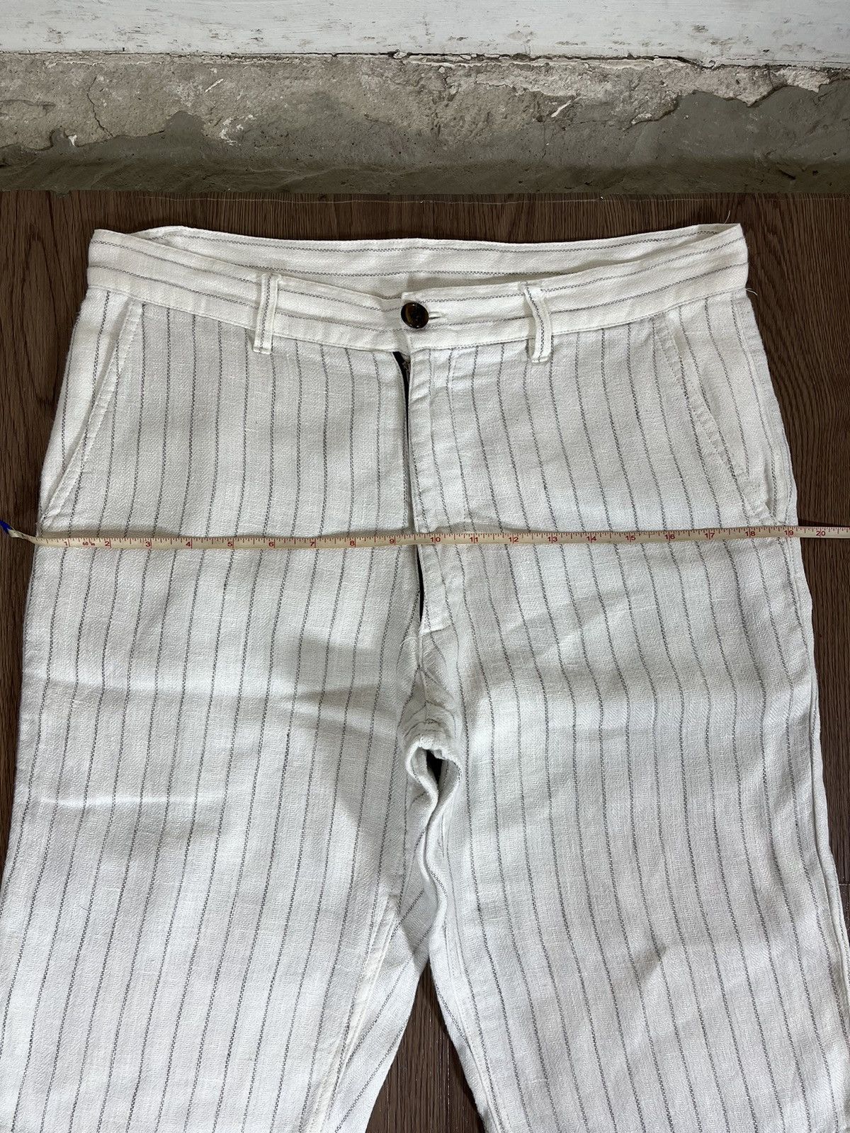 Shellac Shellac Pinstripe White Shorts Size US 30 / EU 46 - 10 Thumbnail