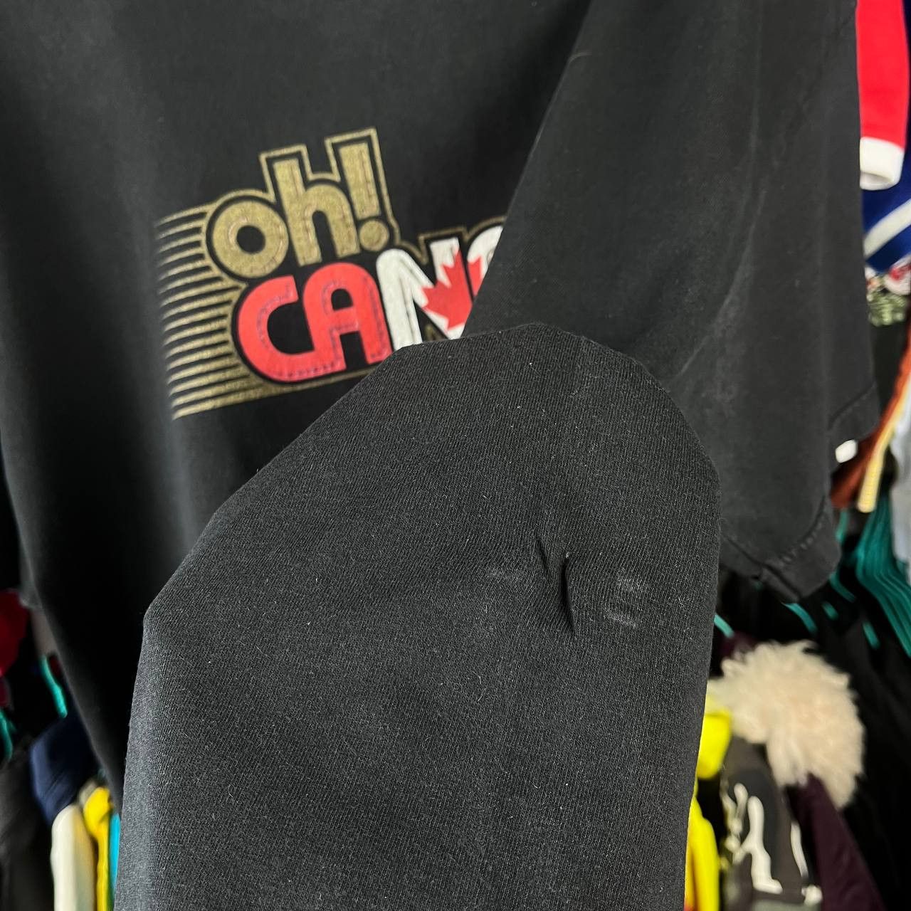 Nike Vintage Nike Canada Ice Hockey Black Tshirt Size US XL / EU 56 / 4 - 7 Thumbnail