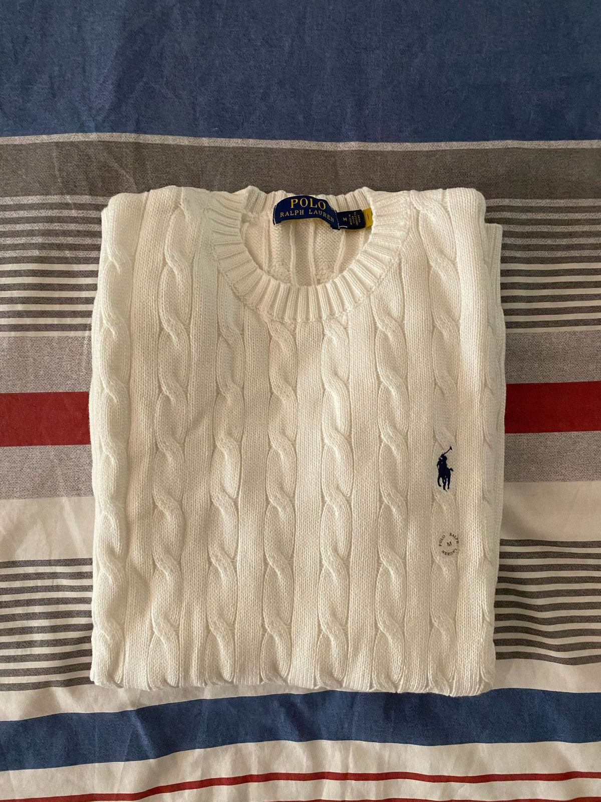 Polo Ralph Lauren Ralph Lauren cable-knit sweater in white Size US M / EU 48-50 / 2 - 5 Thumbnail