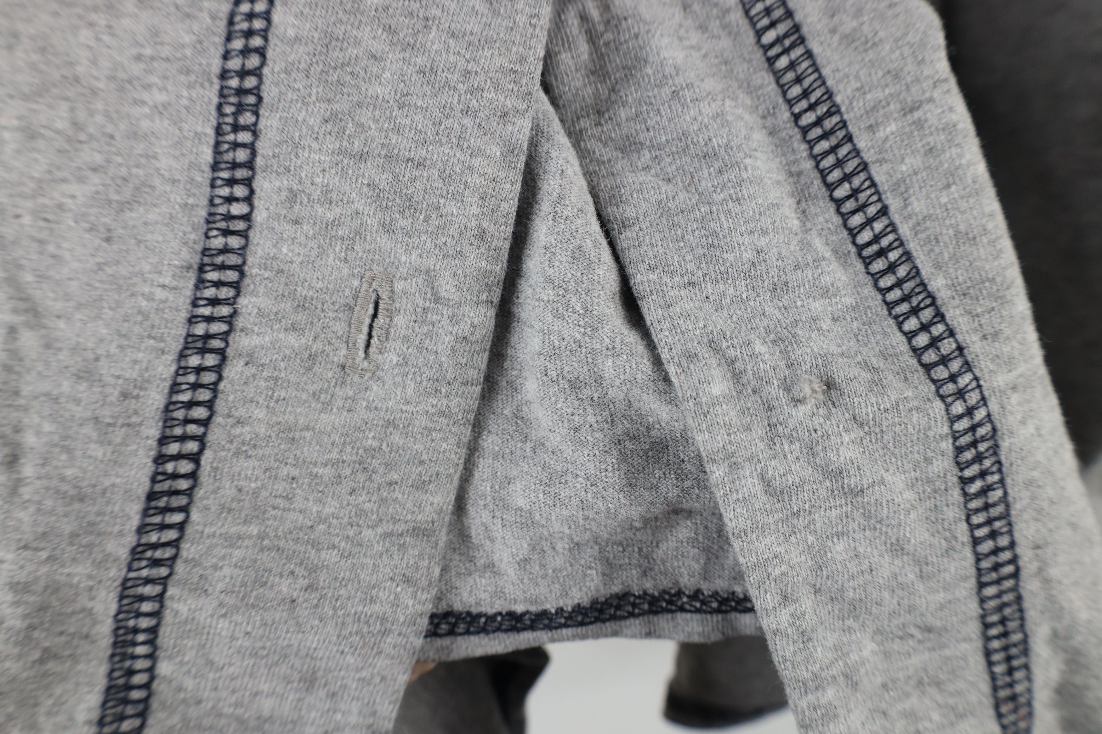 Vintage Vintage 90s Bum Equipment Spell Out Baseball Jersey Gray Size XL / US 12-14 / IT 48-50 - 6 Thumbnail