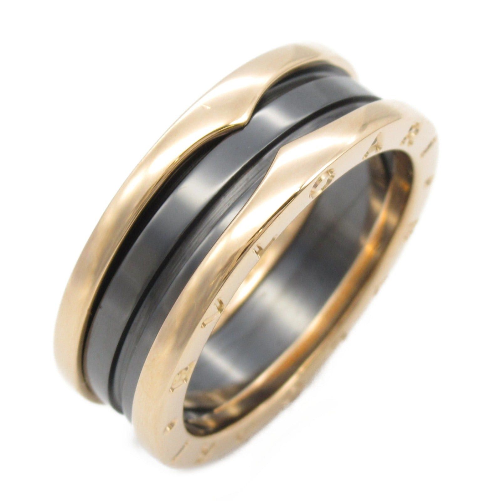 Bvlgari Bvlgari B Zero One Ring Onyx K18Pg (Pink Gold) Black Gold Size ONE SIZE - 1 Thumbnail