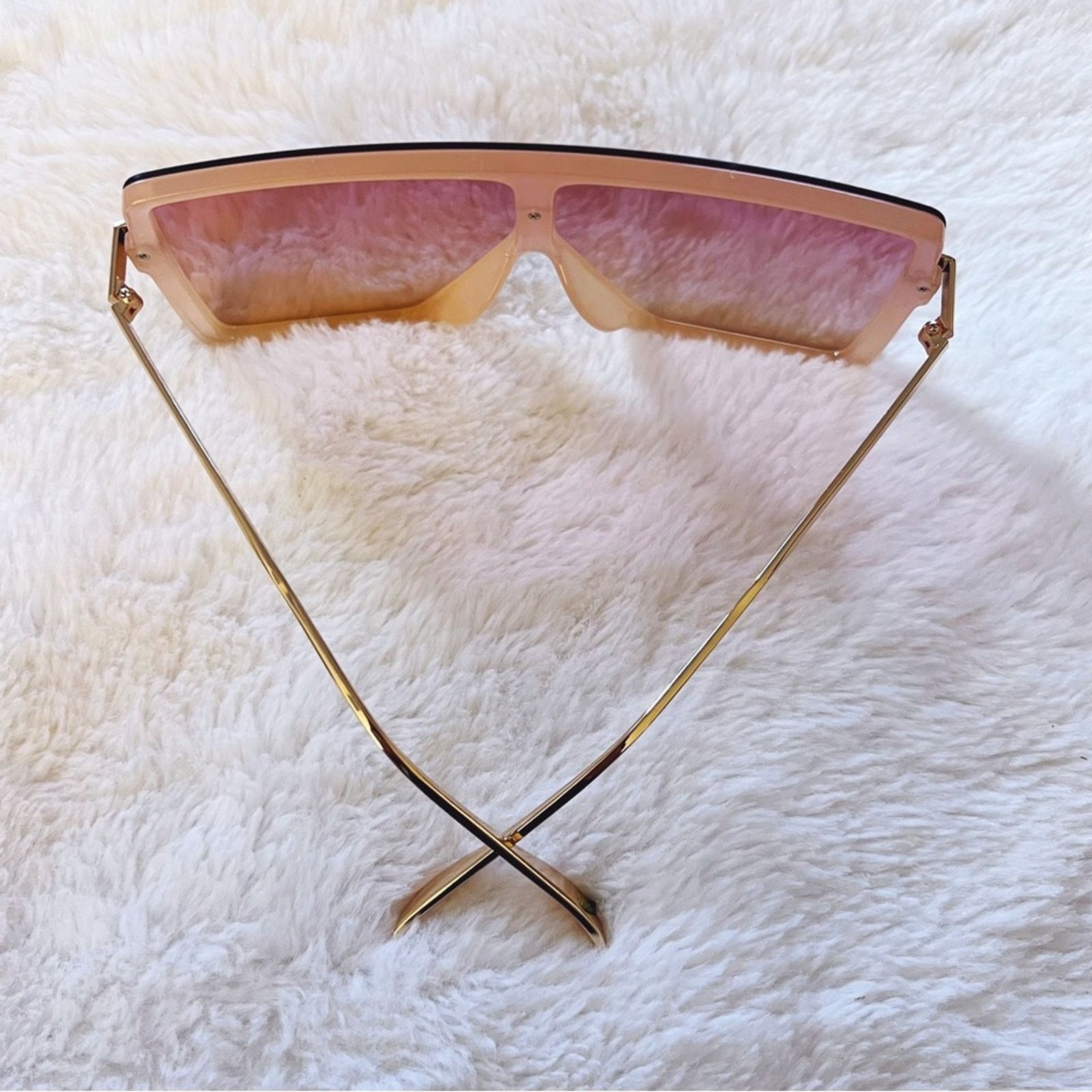 Other Ariel Pink Rectangle Full Frame Sunglasses Size ONE SIZE - 8 Thumbnail