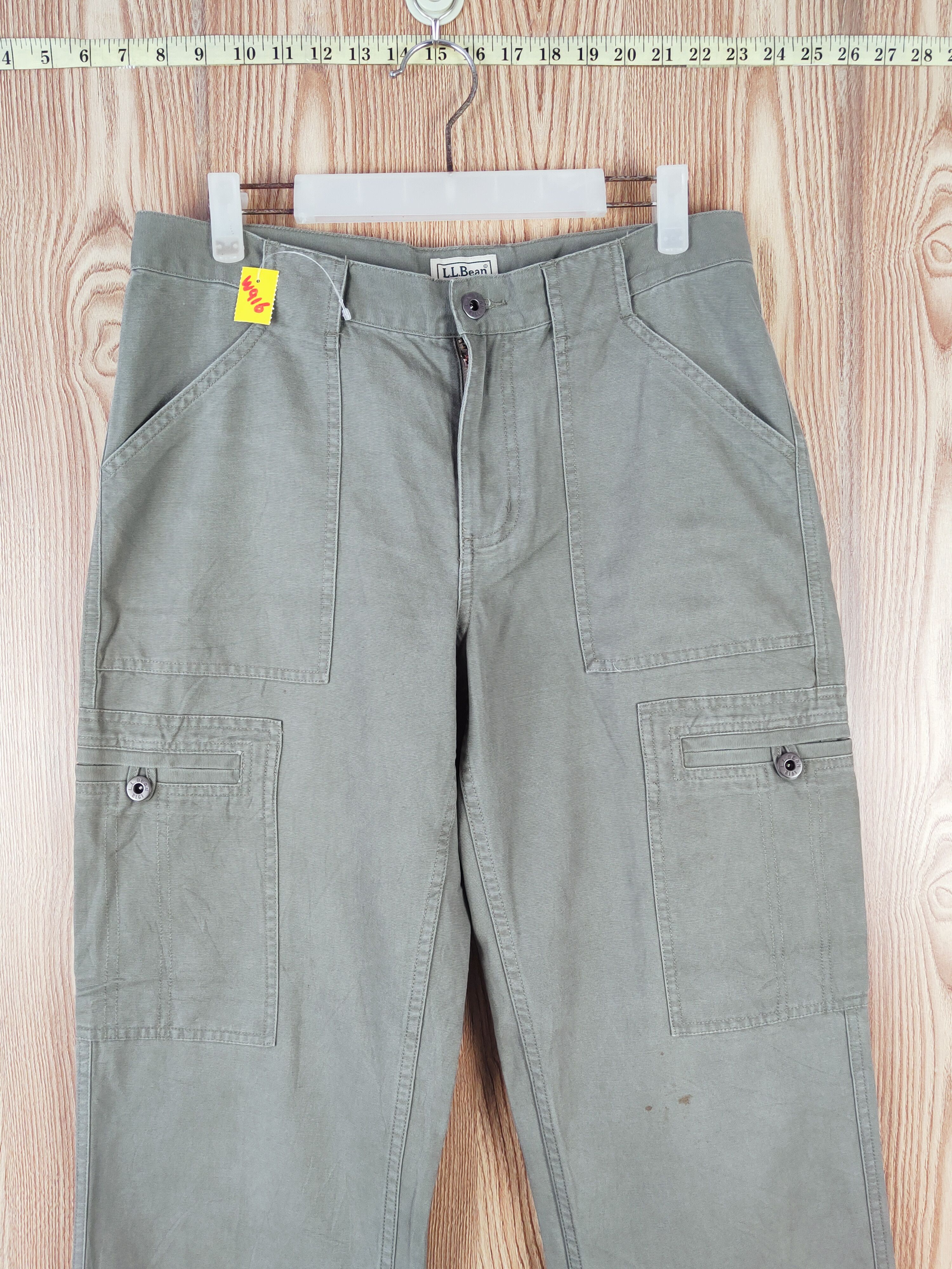 L.L. Bean L.L.Bean Green Multipocket Tactical Cargo Pants #W916 Size US 32 / EU 48 - 2 Thumbnail