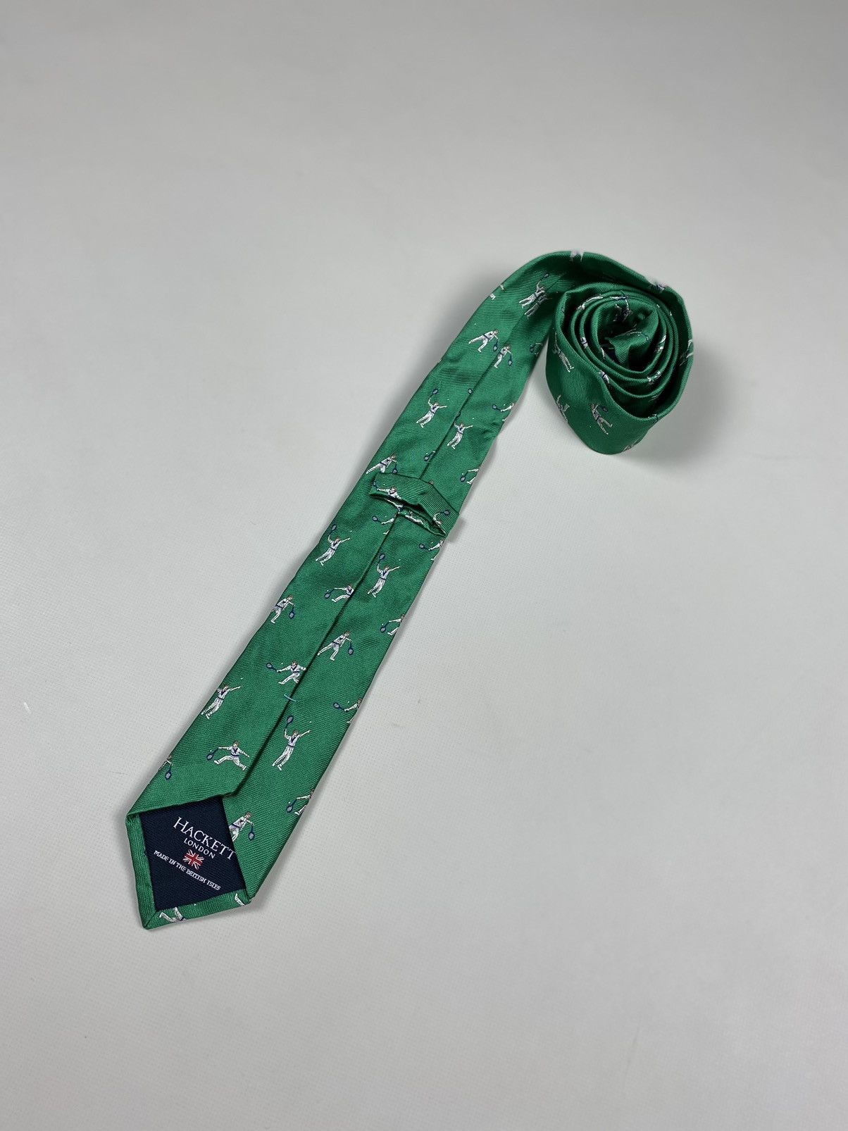 Hackett Hackett London Tennis Pattern silk tie Size ONE SIZE - 12 Thumbnail