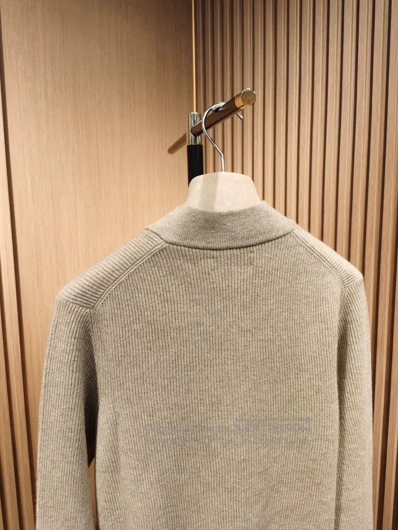 Brunello Cucinelli Brunello Cucinelli English ribbed Henry neck long-sleeved Size US M / EU 48-50 / 2 - 7 Thumbnail
