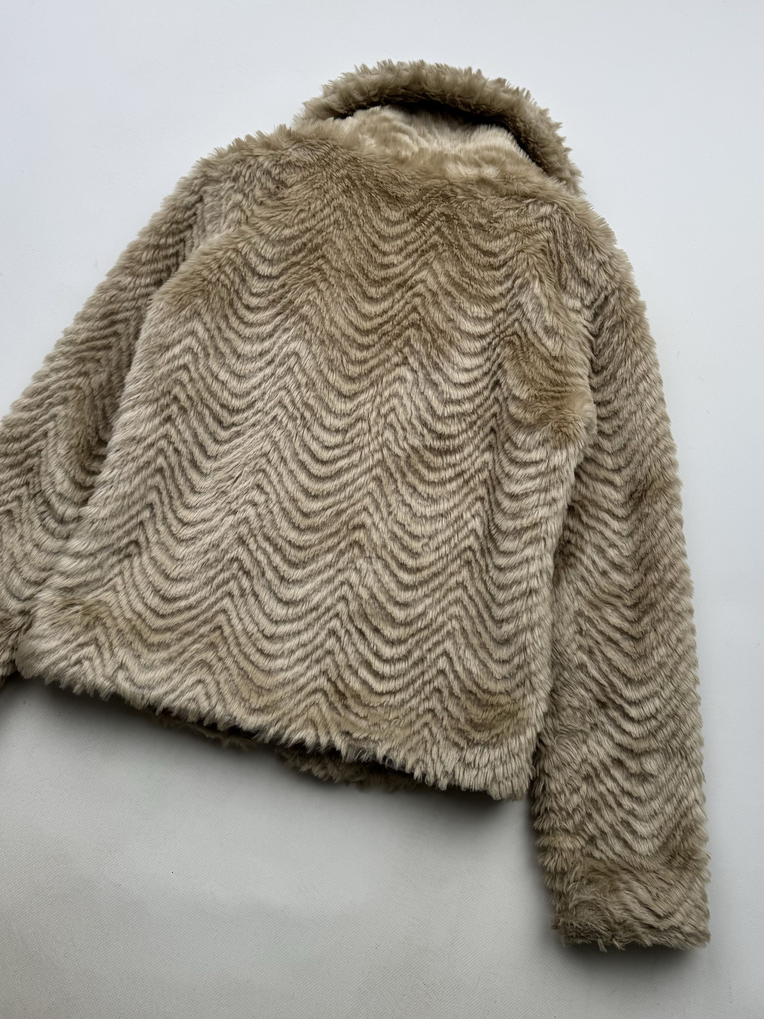 Vintage 00's Faux Fur Cropped Coat B10(V13)E2 Size S / US 4 / IT 40 - 11 Thumbnail