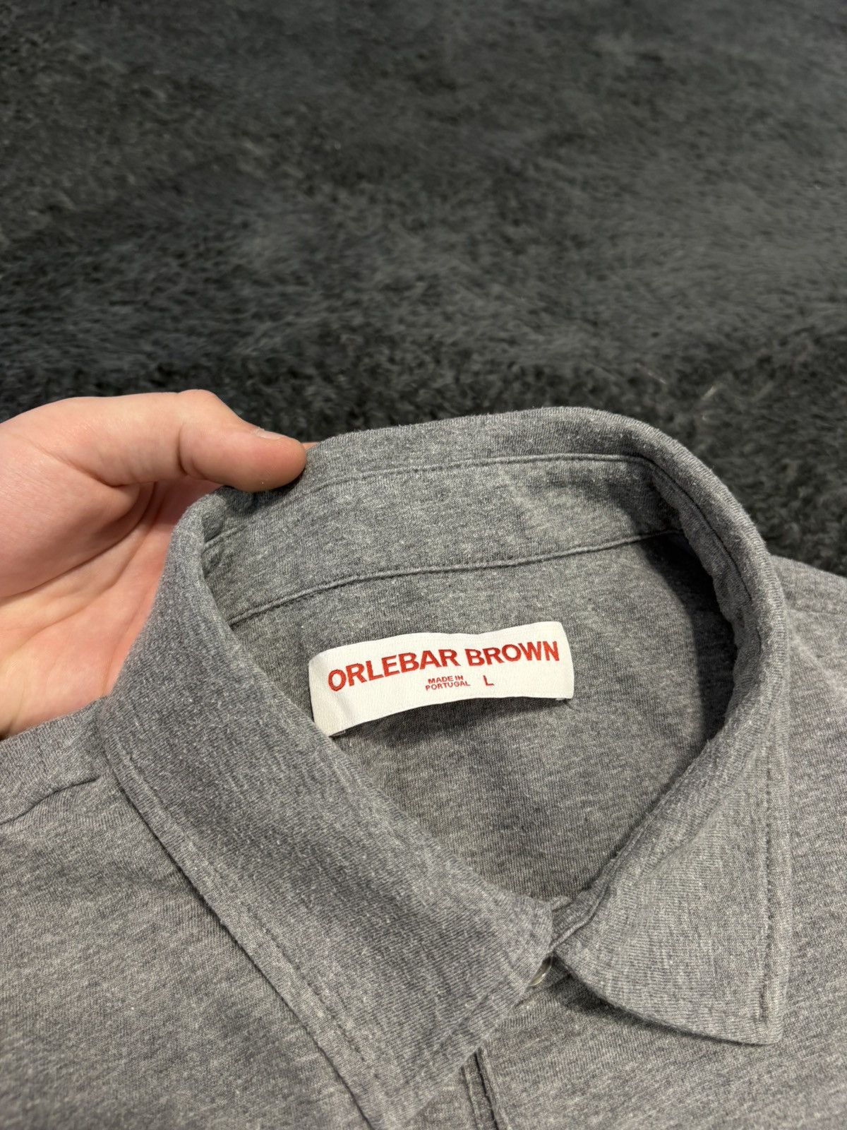 Orlebar Brown Orlebar Brown Basic Gray Polo Shirt Size US L / EU 52-54 / 3 - 7 Thumbnail