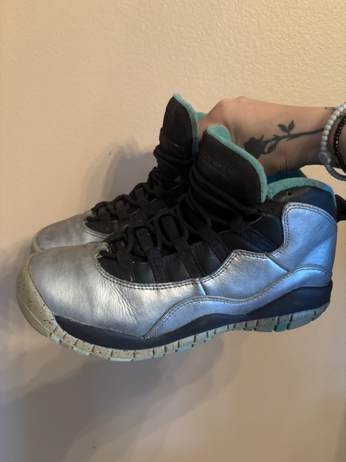 Jordan Brand Air Jordan 10 Retro BG 'Lady Liberty' Size US 6 / EU 39 - 6 Thumbnail
