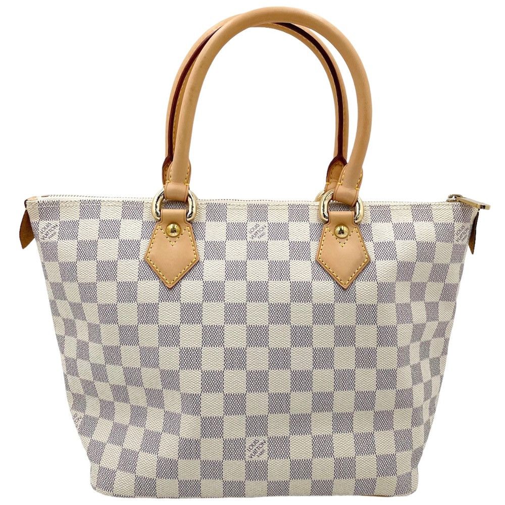 Louis Vuitton Tote Bag Damier Azur Saleya PM Handbag White