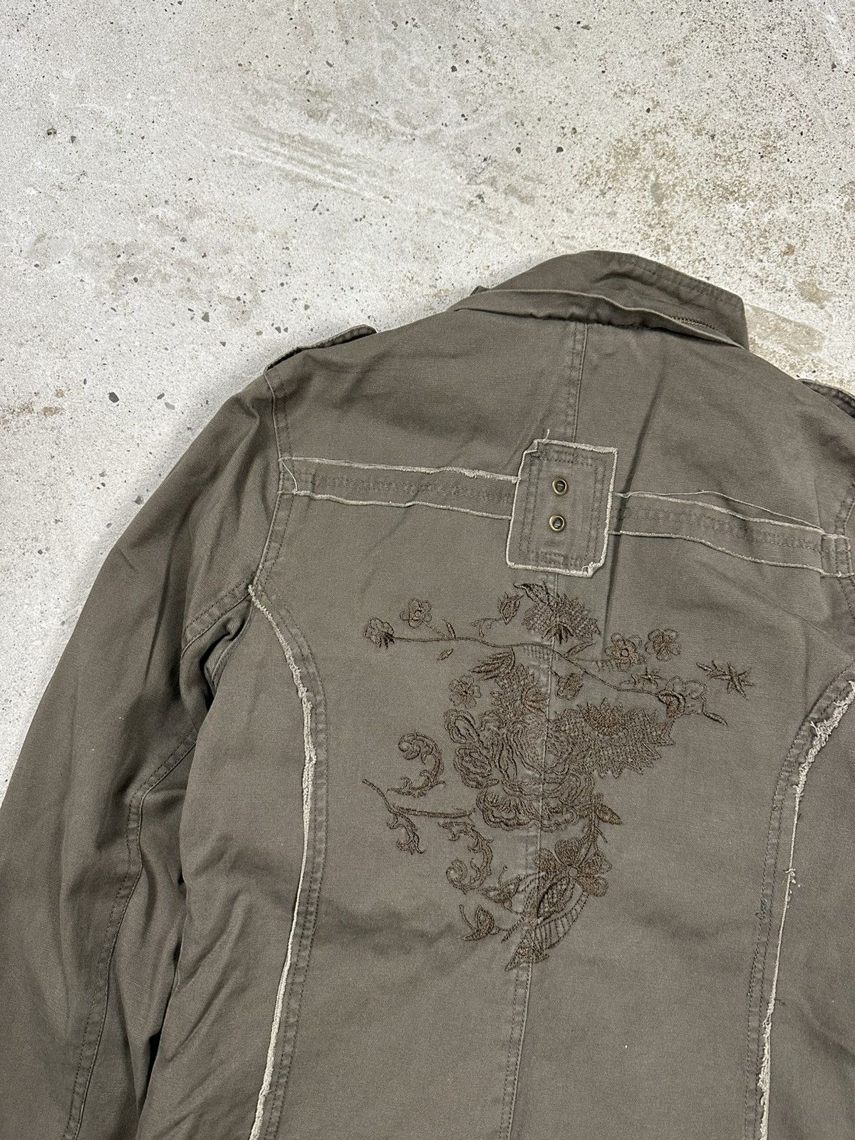 Other Vintage Y2K Army Military Distressed Style Japanese Jacket Size US S / EU 44-46 / 1 - 11 Thumbnail