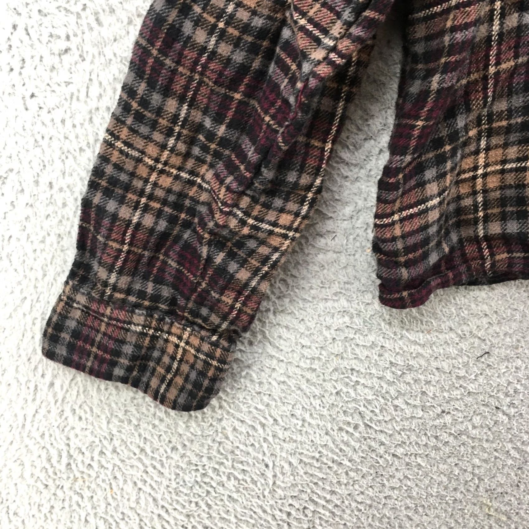 American Eagle Outfitters American Eagle Outfitters Shirt Womens Medium Button-Up Collared Multicolor Long Sleeve Casual Plaid Size M / US 6-8 / IT 42-44 - 5 Thumbnail