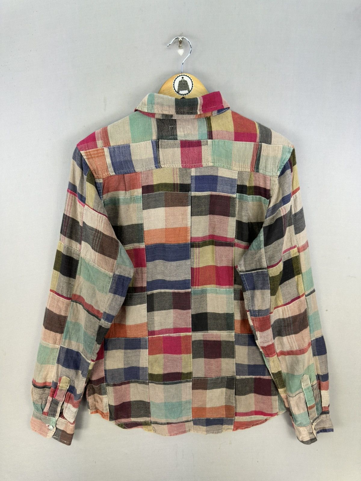 Japanese Brand Chiang Mai Deluxe Rare Patchwork Flannel Shirt Button Up Size US M / EU 48-50 / 2 - 4 Thumbnail