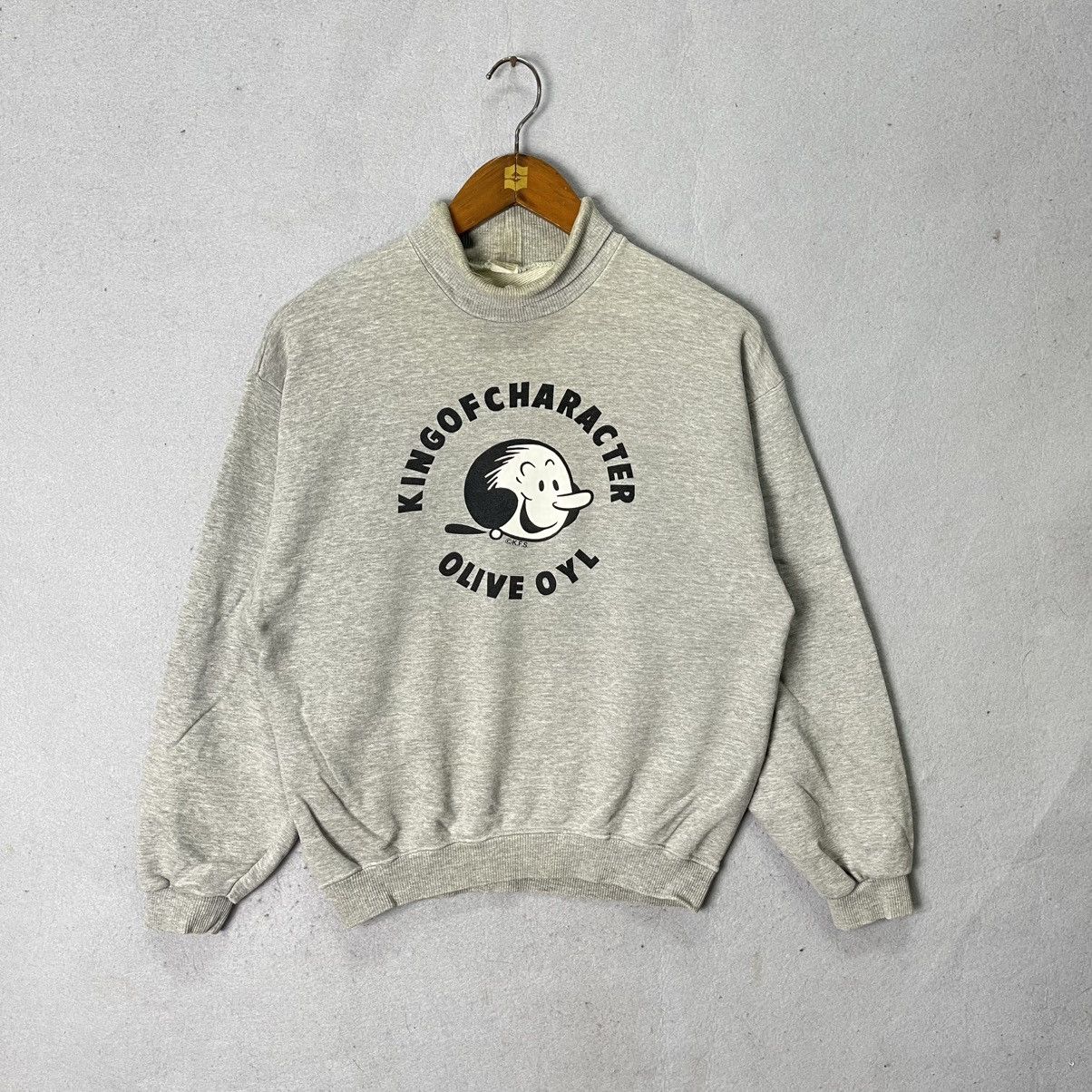 Vintage Vintage Olive Oyl “King of Character” Mock Neck Sweatshirt Size US S / EU 44-46 / 1 - 1 Thumbnail