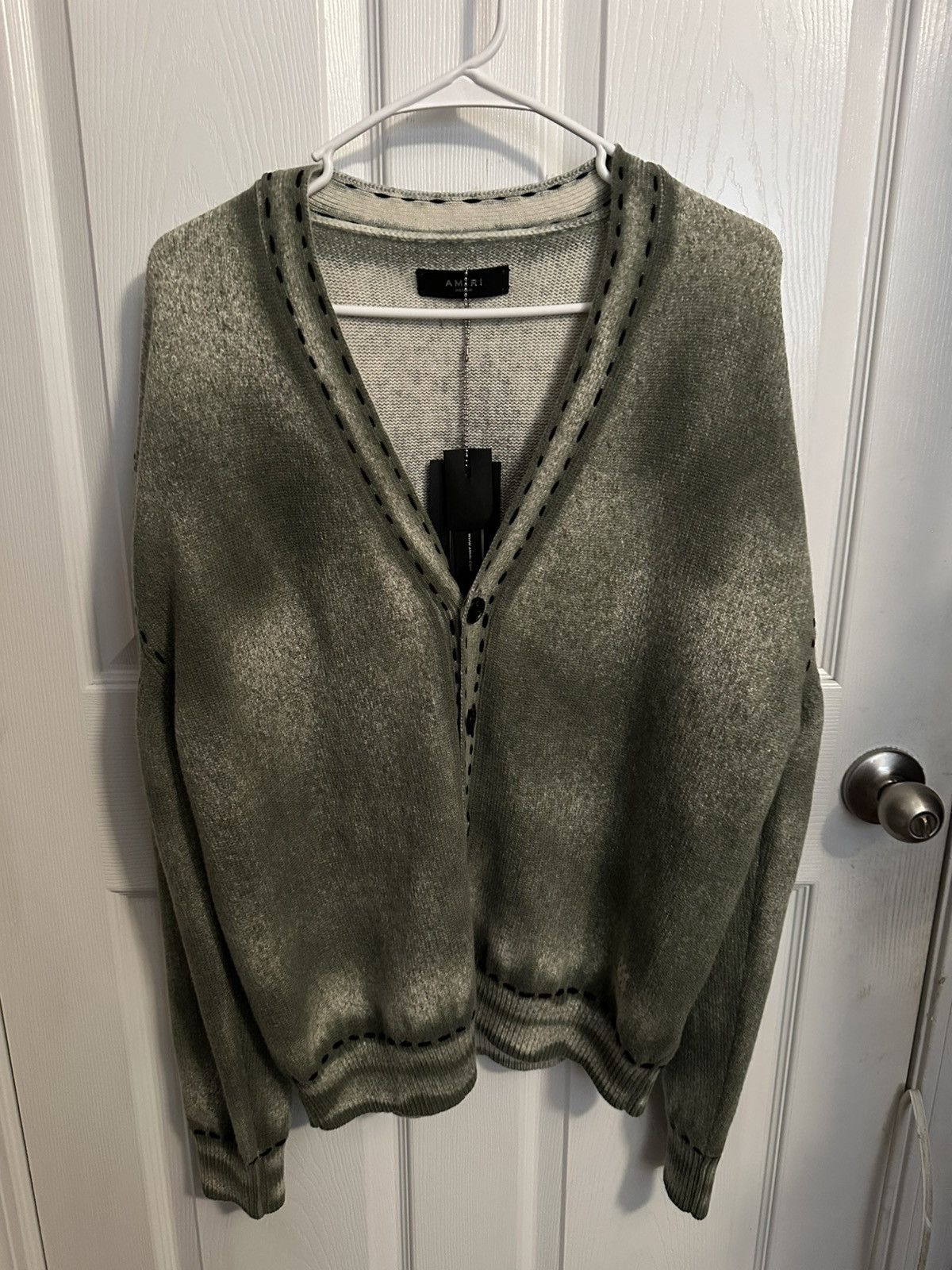 Amiri AMIRI PIGMENT SPRAY CARDIGAN MENS Size US L / EU 52-54 / 3 - 1 Thumbnail