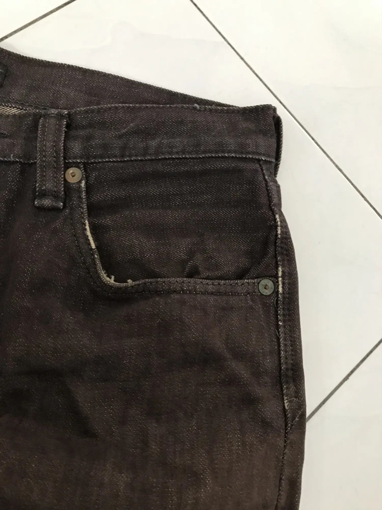 Full Count & Co. Full Count Selvedge Distressed Y2k Denim Size US 30 / EU 46 - 11 Thumbnail