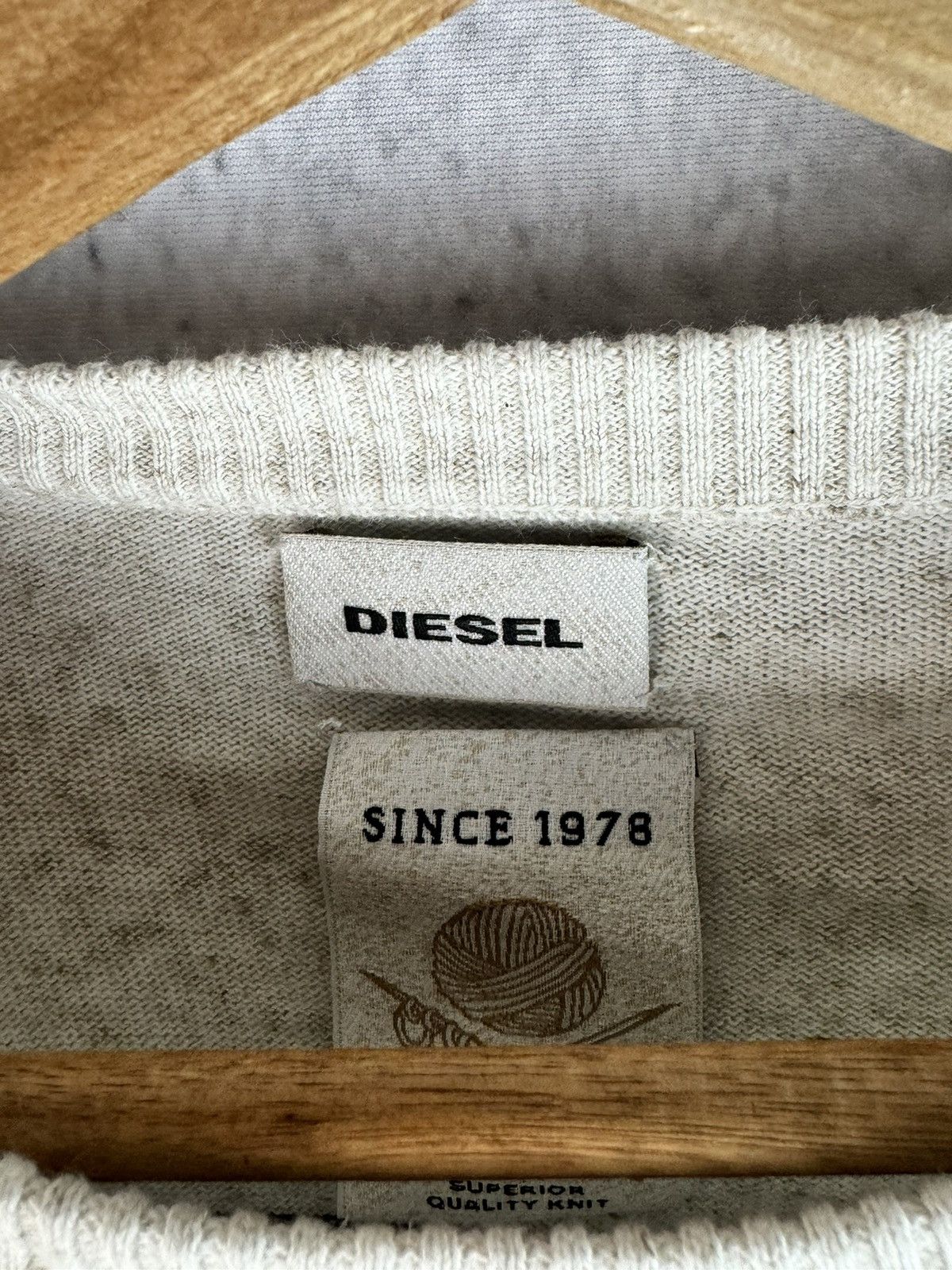 Diesel RARE Diesel Stripe Colors Sweater Archival Avant Garde Size US L / EU 52-54 / 3 - 3 Thumbnail