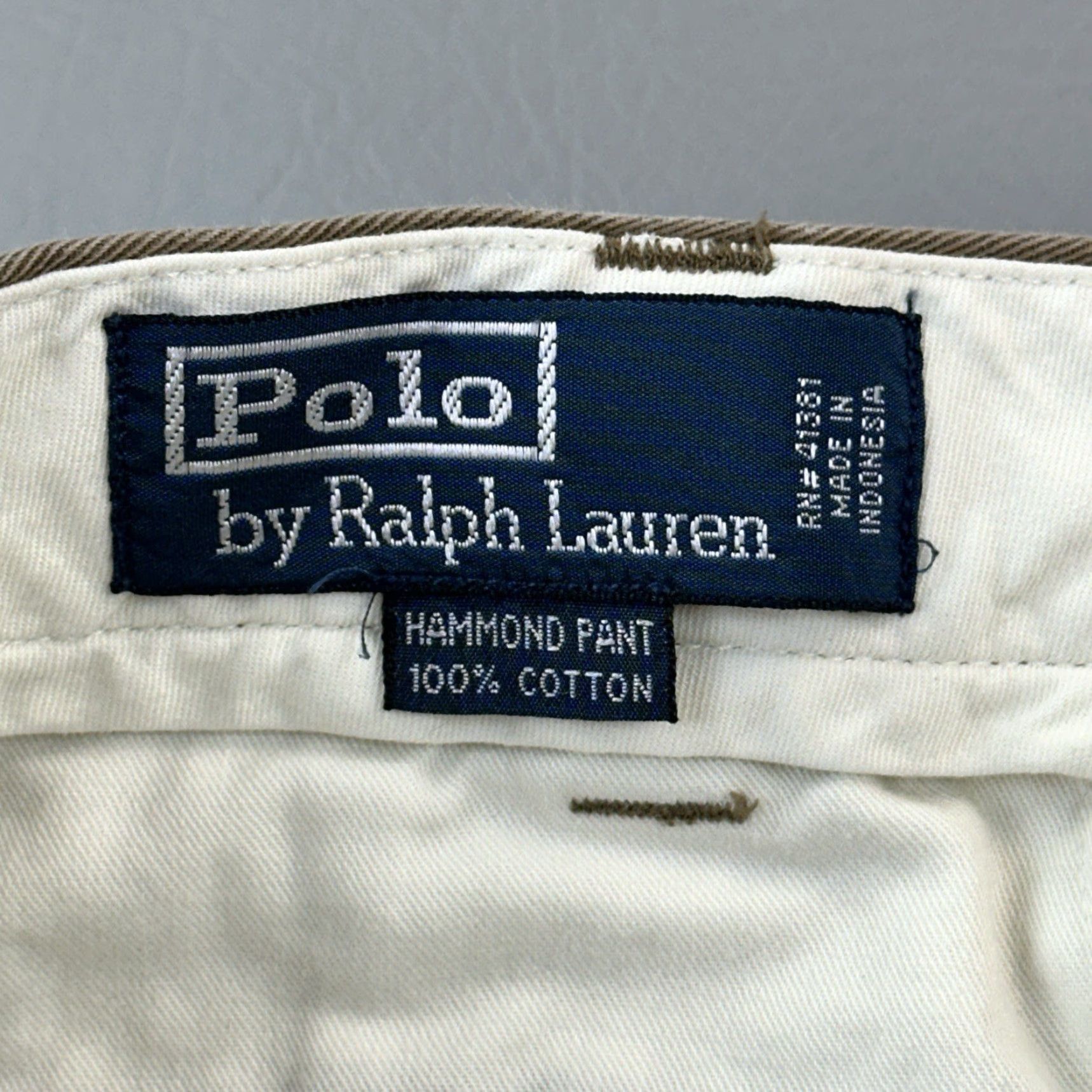 Polo Ralph Lauren Vintage Polo Ralph Lauren Hammond Pants Mens 35x32 35x31 Pleated Front Cuffed Chino Size US S / EU 44-46 / 1 - 6 Thumbnail