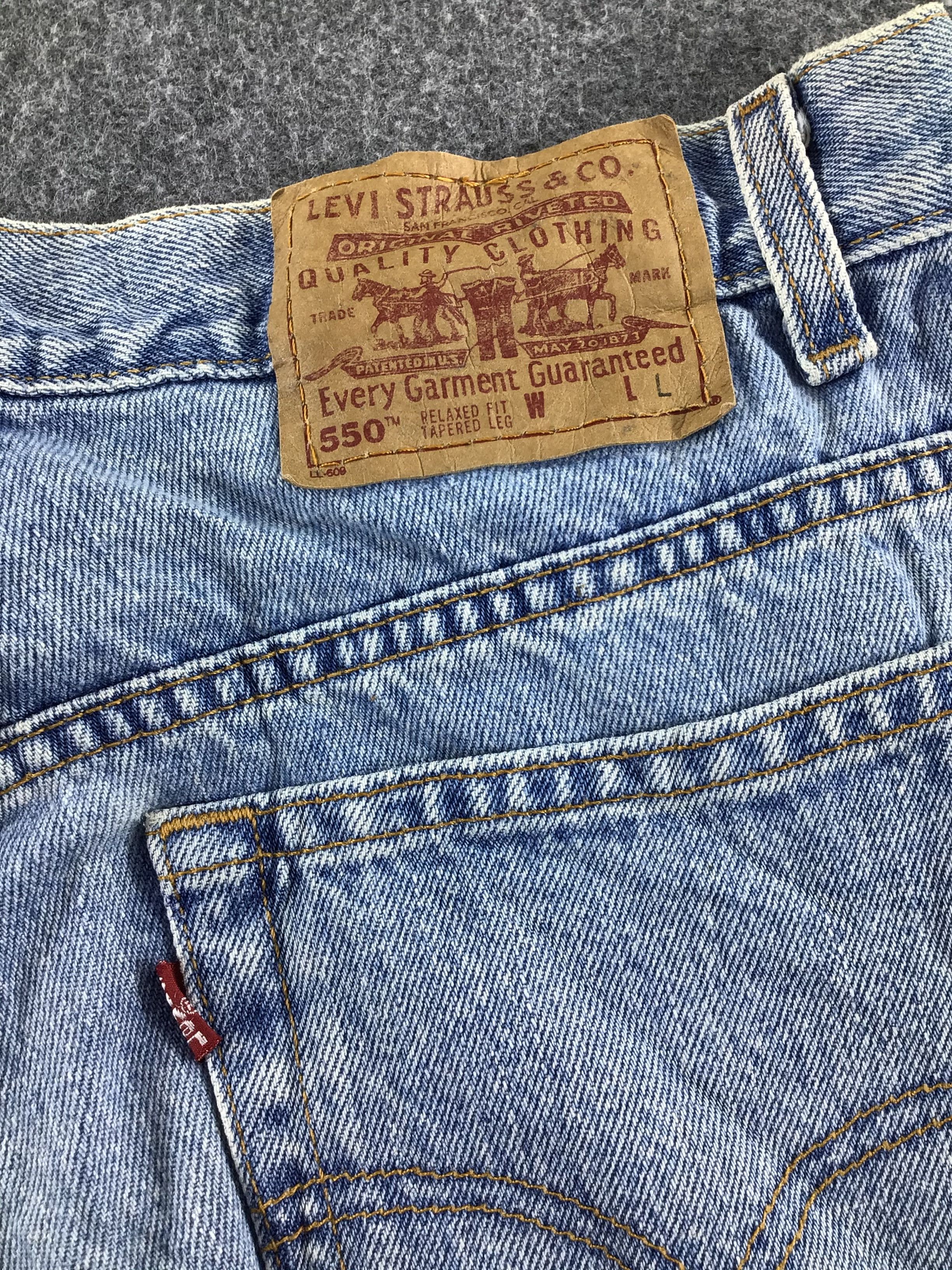Levi's Vintage Levis 550 Jeans Medium Wash Denim -J551 Size US 32 / EU 48 - 5 Thumbnail