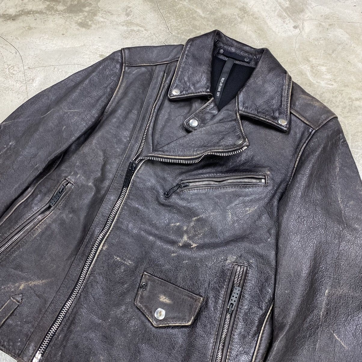 Replay One Off ll Leather Biker Jacket Size US L / EU 52-54 / 3 - 2 Thumbnail