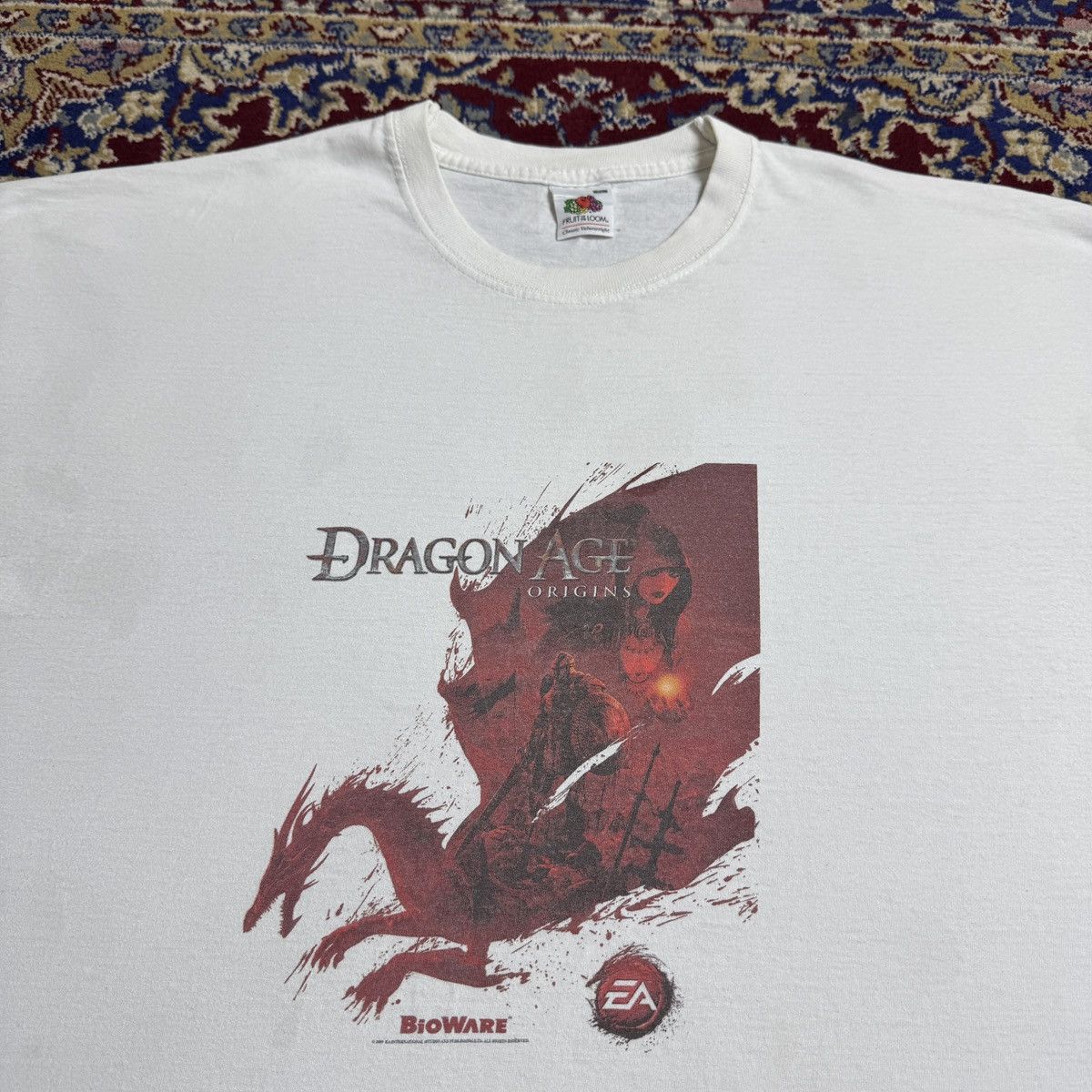 Playstation 2000s Dragon Age Origins BioWare EA video game promo tee y2k Size US XL / EU 56 / 4 - 1 Thumbnail