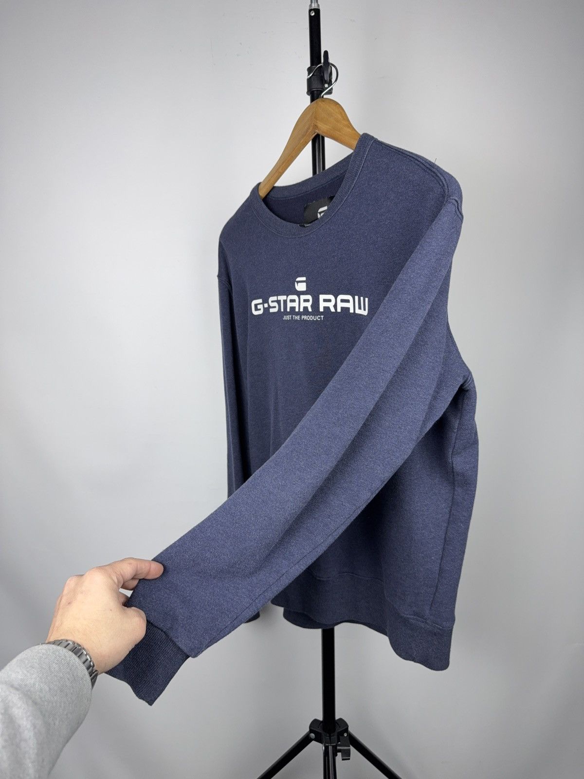 G-Star 00s Streetwear G-Star RAW Logo Crewneck Sweatshirt Blue Size US M / EU 48-50 / 2 - 6 Thumbnail