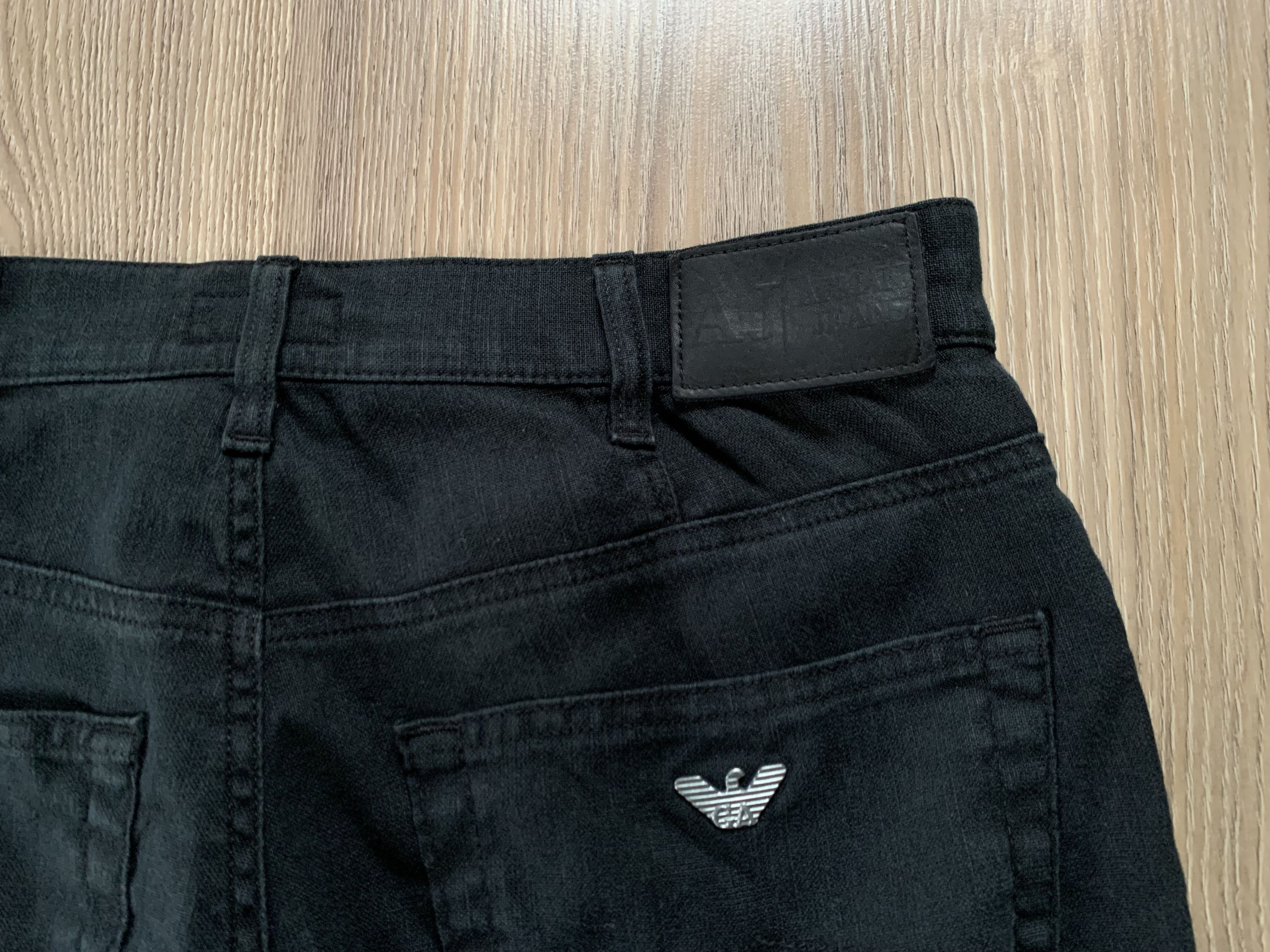 Giorgio Armani × Vintage Vintage Armani Linen Black Casual Pants Size US 32 / EU 48 - 8 Thumbnail