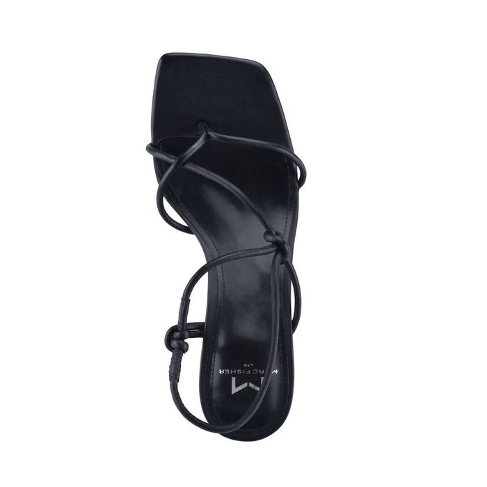 Marc Fisher Chiara Block Heel Sandal In Black Leather | Grailed