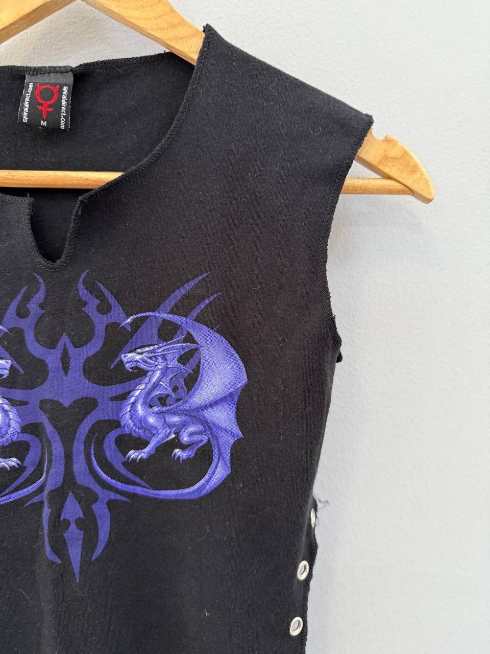 Vintage Y2K Spiral Vintage Gothic Distressed Tank tops Size M / US 6-8 / IT 42-44 - 2 Thumbnail