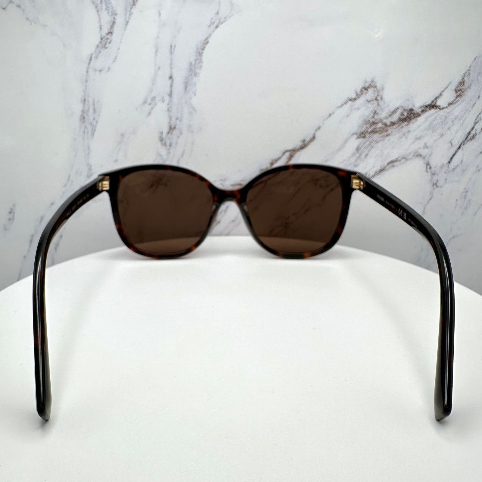 Prada New PRADA Sunglasses Brown Square Gold Logo Tortoise Size ONE SIZE - 17 Thumbnail
