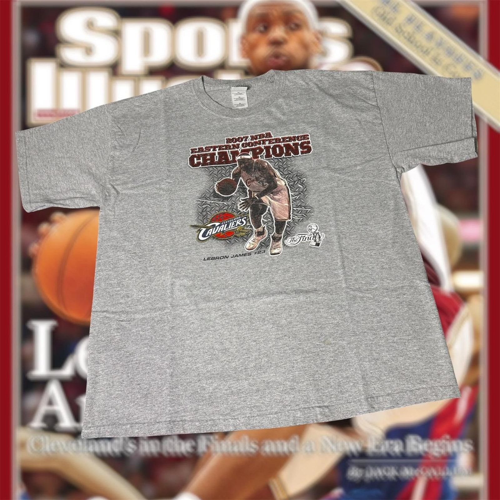 Vintage 2007 NBA LeBron James Cleveland Cavaliers Finals Tee