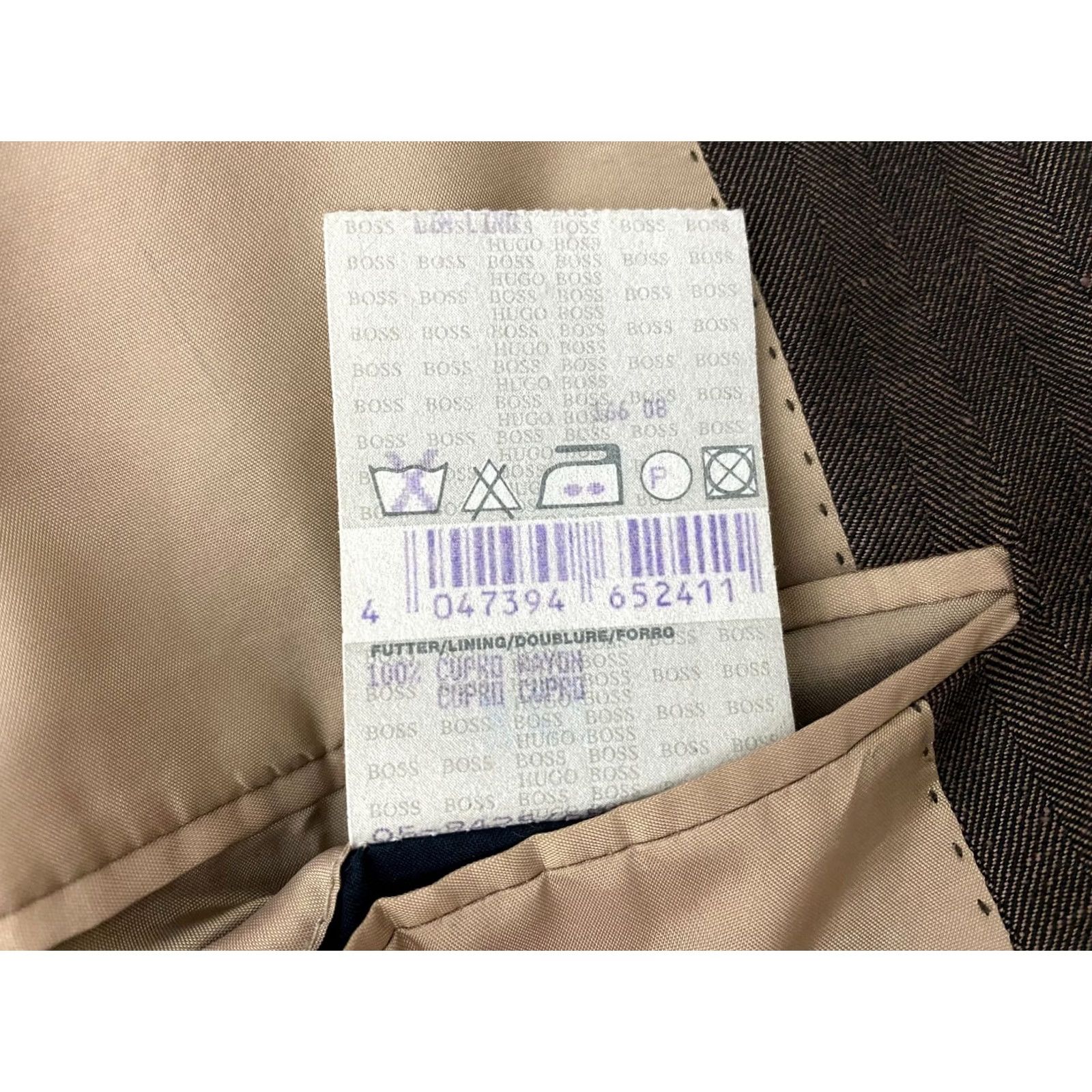Hugo Boss HUGO BOSS Blazer Jacket Brown Wool Size 48 Mens Regular Two-Button Single-Breasted Classic Jacket Size 48R - 7 Thumbnail