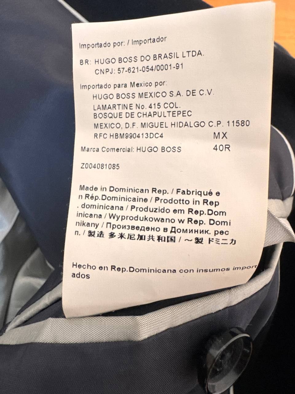 Hugo Boss HUGO BOSS Men’s Black Wool Overcoat Classic Coat Size EU50 Size US L / EU 52-54 / 3 - 3 Thumbnail