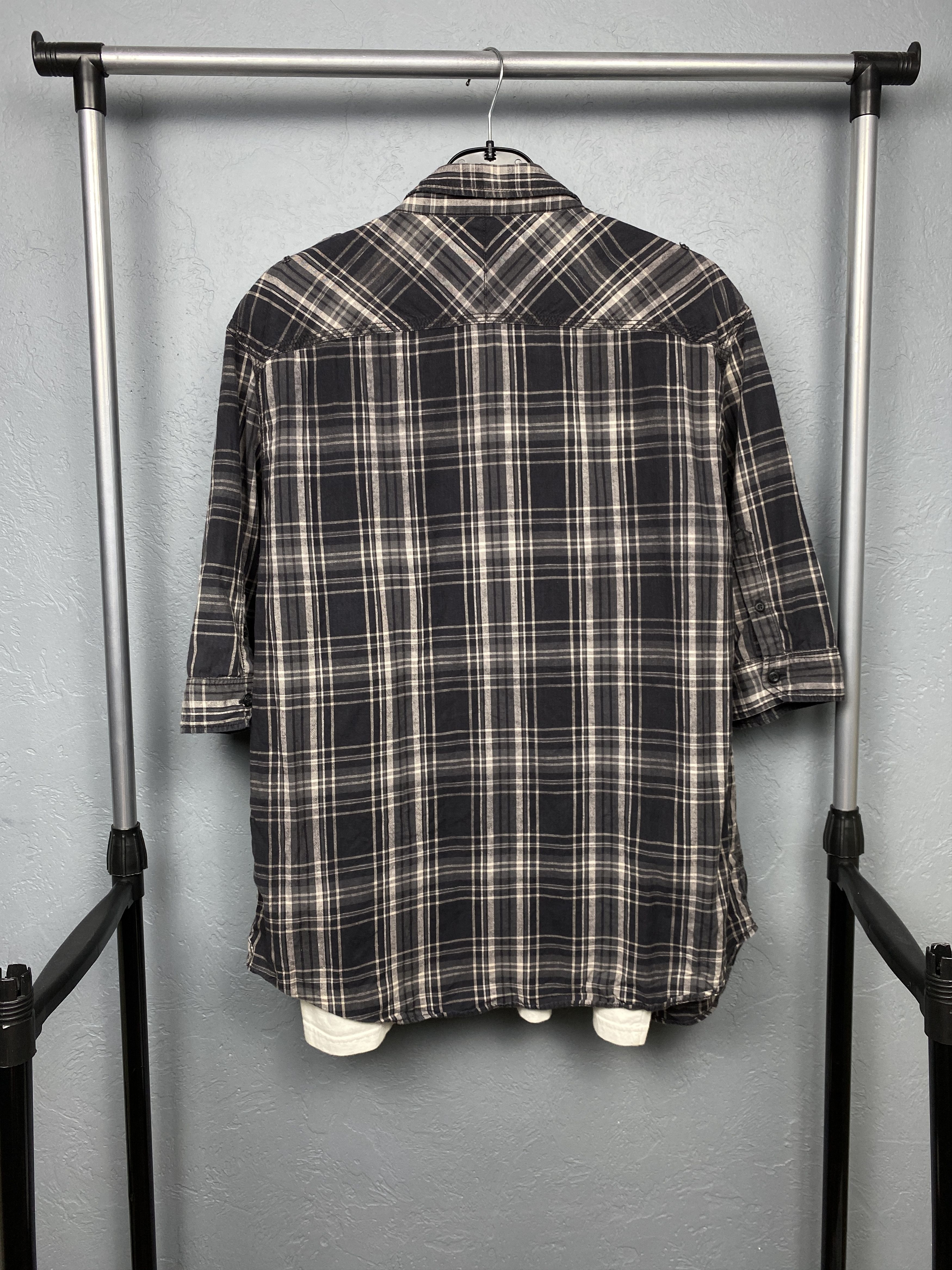 Allsaints Allsaints Vintage Mens Plaid Hawaiian Short Sleeve Shirt Size US XXL / EU 58 / 5 - 5 Thumbnail