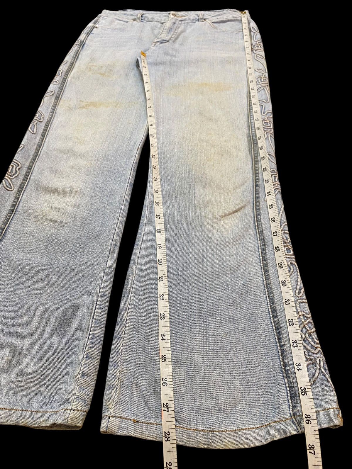 Japanese Brand Vintage Japanese Brands Faded Wash Flare Soft Jeans Size US 29 - 14 Thumbnail