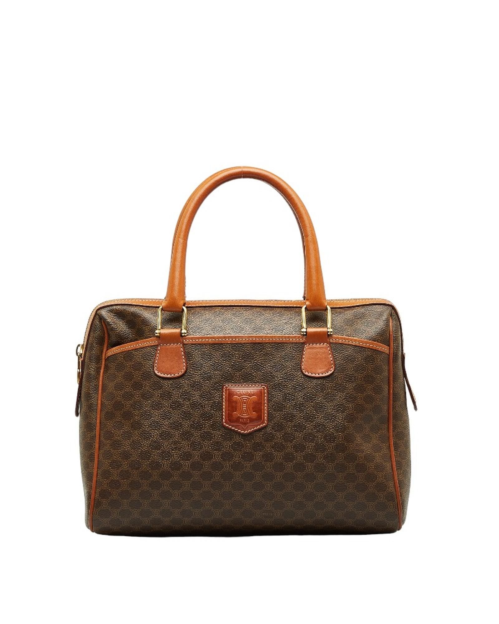 image of BrownCeline Macadam Mini Boston Bag, Women's