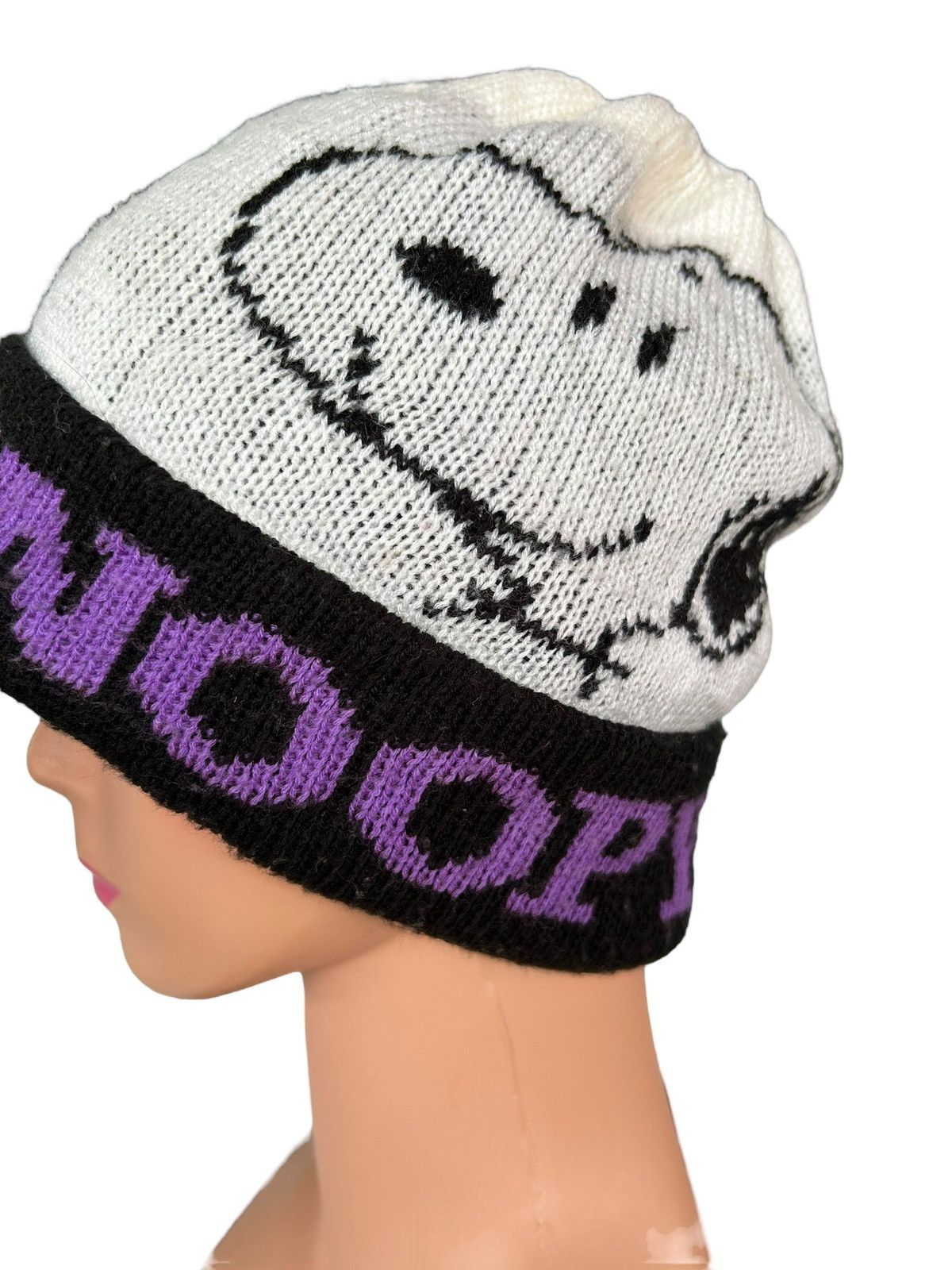 Japanese Brand × Kapital × Vintage Vintage Snoopy Big Logo Beanie Hats Size ONE SIZE - 4 Thumbnail