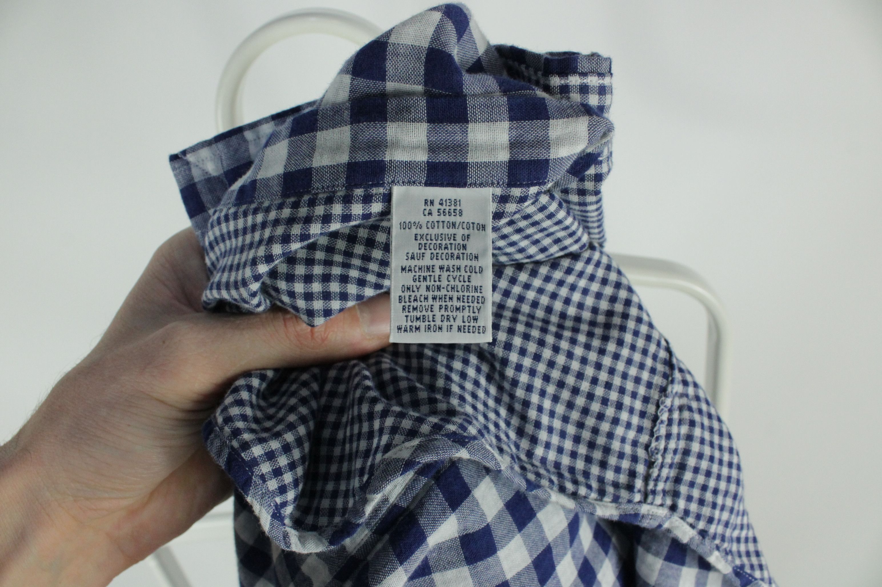 Polo Ralph Lauren × Ralph Lauren Polo Ralph Lauren Blue Checked Light Flannel Shirt Men's Size US M / EU 48-50 / 2 - 7 Thumbnail