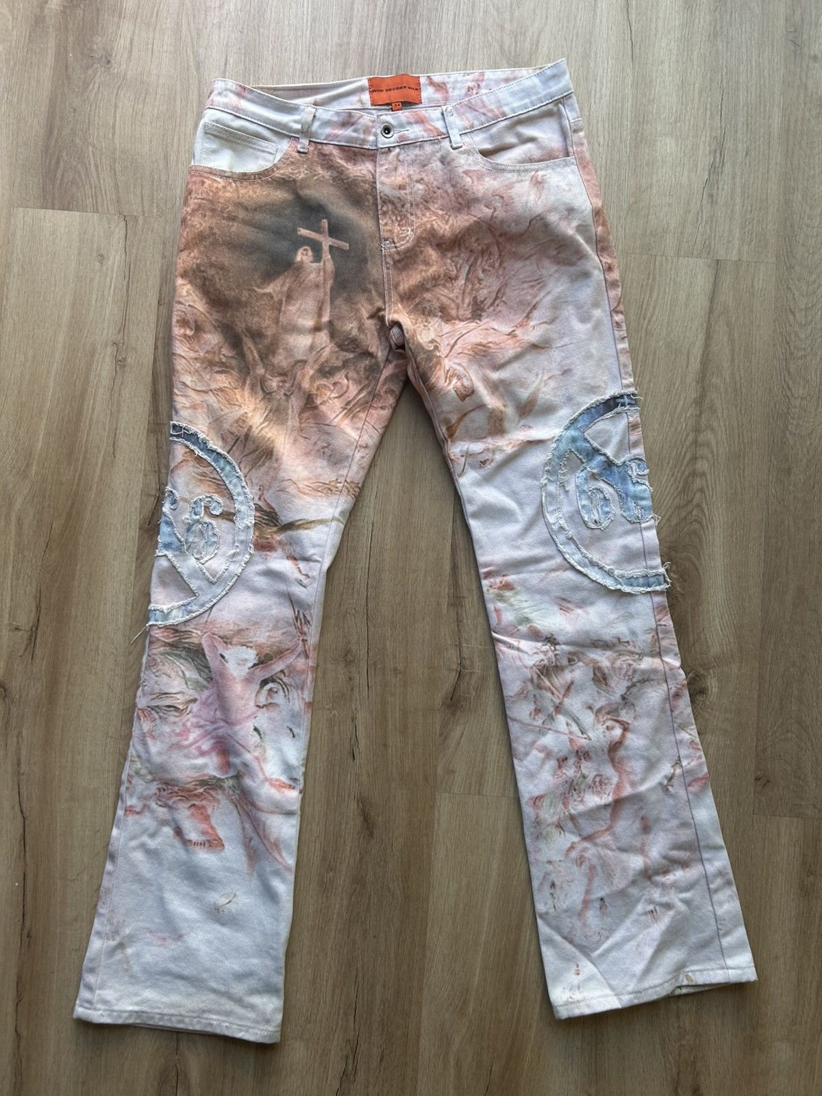 Who Decides War Who decides war jesus denim 666 Size US 34 / EU 50 - 4 Thumbnail